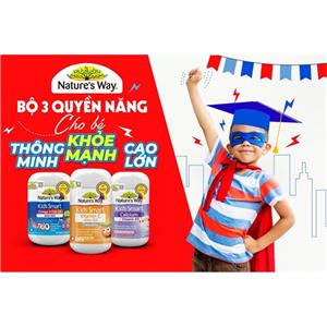 Bộ 3 Kẽm nhai + Calcium + Trio Fish Oil – Giúp bé thông minh, khỏe mạnh và bứt phá chiều cao vượt trội của Nature’s Way