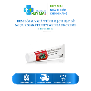 KEM BÔI SUY GIÃN TĨNH MẠCH HẠT DẺ NGỰA ROSSKATANIEN WEINLAUB CREME Tuýp 150 ml