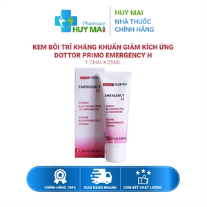 Kem bôi trĩ kháng khuẩn giảm kích ứng Dottor Primo Emergency H Chai 25ml