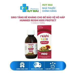 Siro Tăng Đề Kháng Cho Bé Bảo Vệ Hô Hấp Hunmed Reishi Kids Protect 150ml