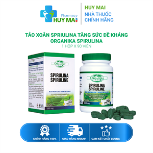 Tảo Xoắn Spirulina Tăng Sức Đề Kháng Organika Spirulina 90v