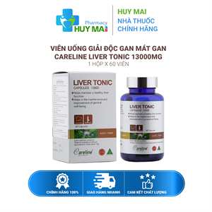 Viên Uống Giải Độc Gan, Mát Gan Careline Liver Tonic 13000mg Lọ 60 viên