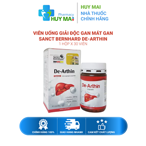 Viên Uống Giải Độc Gan, Mát Gan Sanct Bernhard De-Arthin 30 viên