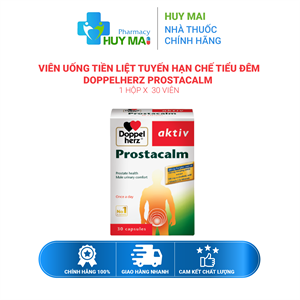 Viên uống tiền liệt tuyến hạn chế tiểu đêm Doppel herz Prostacalm Hộp 30 viên