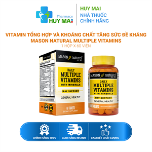 Vitamin Tổng Hợp Tăng Đề Kháng Mason Daily Multiple Vitamins 60v